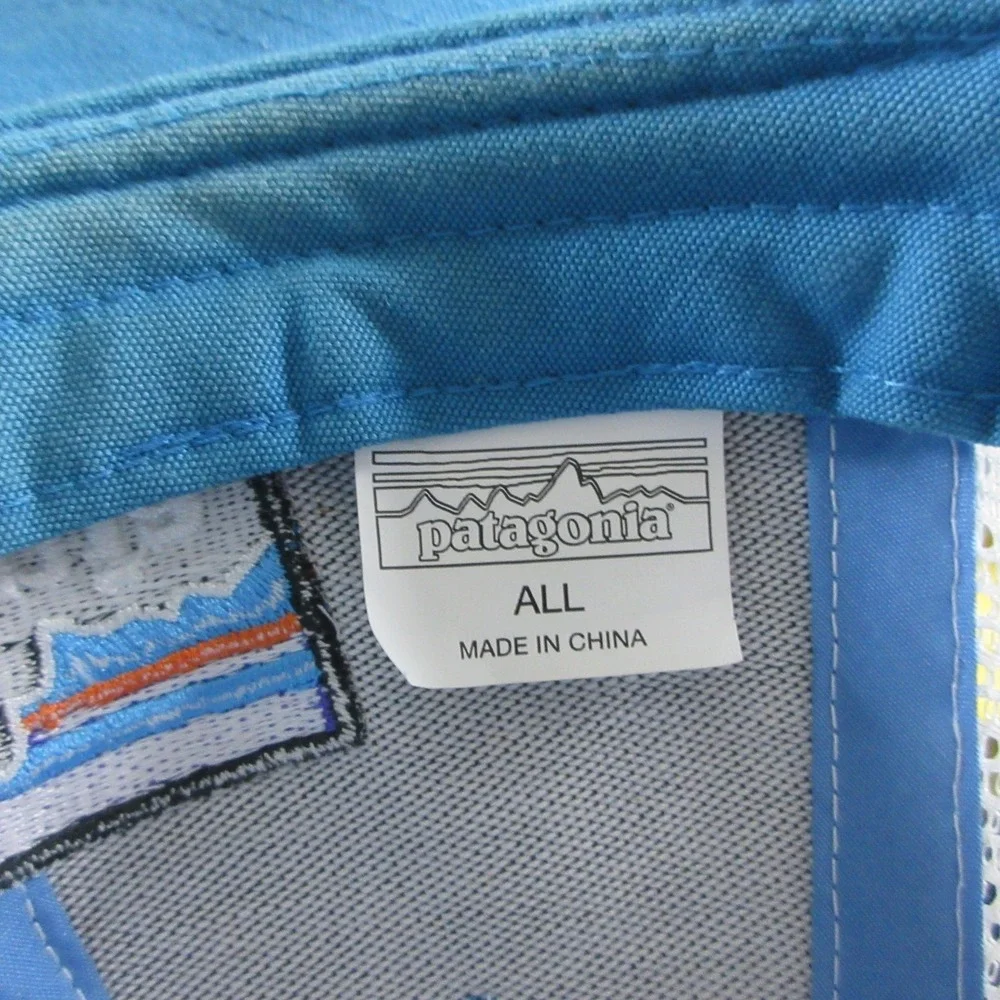 Patagonia Hat Cap Adult One Size Blue Mesh Snapback Trucker Outdoor Mens